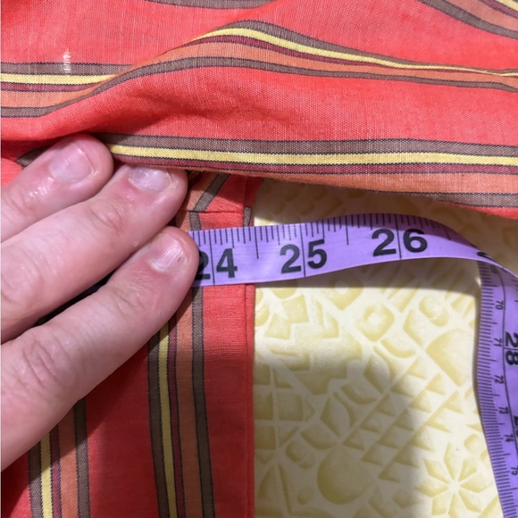 Vintage Arrow Men's Shirt with Orange and Green Stripes - Picture 9 of 11